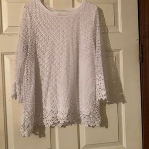White crochet top